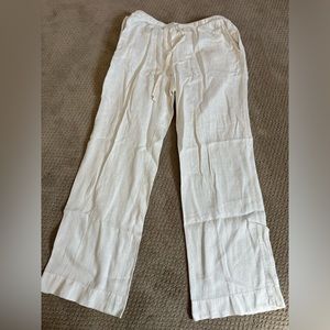 Velvet by Jenny Graham drawstring 100% linen pants